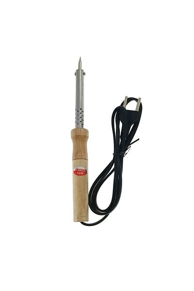 OEM Letcon type soldering gun, 60W, with wooden handle, 120cm cable