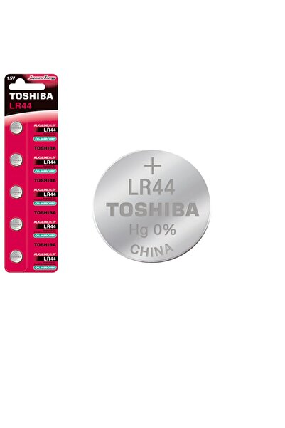 Varta Set 5 Baterii alcaline Toshiba LR44 AG13, tip buton, 1.5V, 150 mAh, in blister
