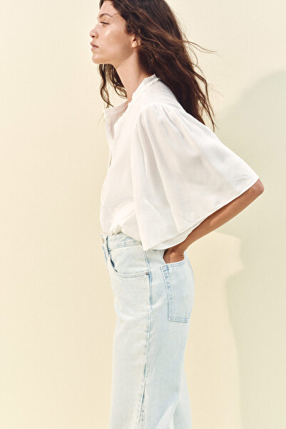 H&M İşlemeli Bluz