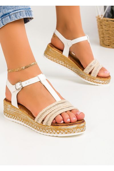 starlike Women's white sandals A012