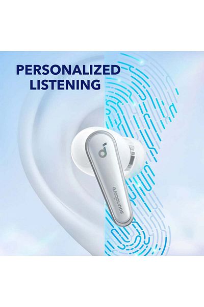 Anker True Wireless Headphones, ANC - Anker SoundCore Liberty 4 (A3953G21) - Cloud White