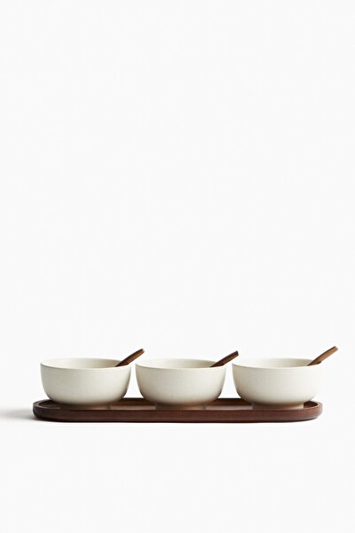 H&M 3'lü Stoneware Servis Kasesi