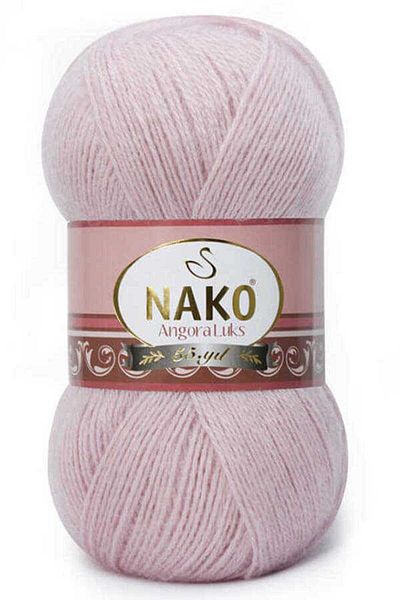 NAKO 5 τεμάχια Angora Luxury Hand Knitting Yarn 10639 Πούδρα