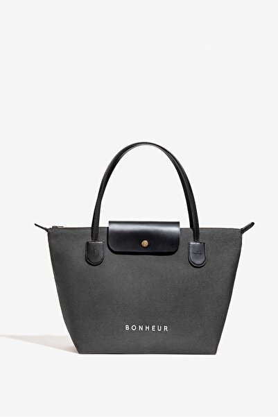 Bonheur N°7 Kanvas Çanta- Denim Gray