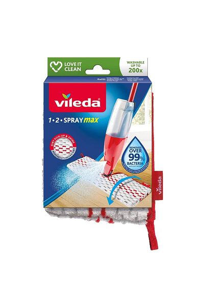 Vileda Vileda 1-2 Spray Max 19921 microfiber mop refill, 2-sided, reusable