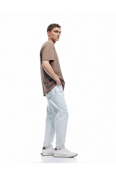 Koton Loose Straight Fit Τζιν Παντελόνι - Loose Straight Fit Τζιν