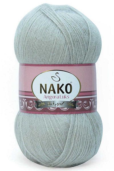 NAKO 5 τεμάχια Angora Luxury Hand Knitting Yarn 11031 Γκρι Μπεζ