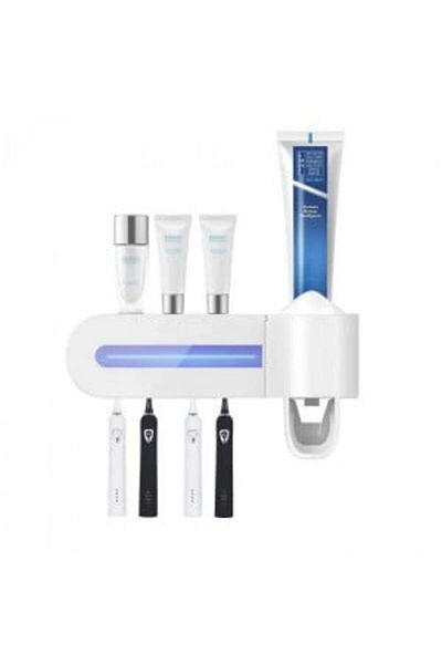 Blusmart Dozator de pastă de dinți și suport pentru periuță de dinți cu sterilizare UV