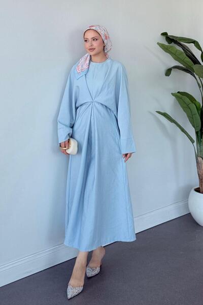 Hazamoda فستان ليونا أزرق