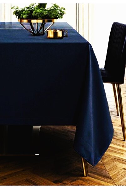 Royalty KADİFE DOKULU LACİVERT MASA ÖRTÜSÜ