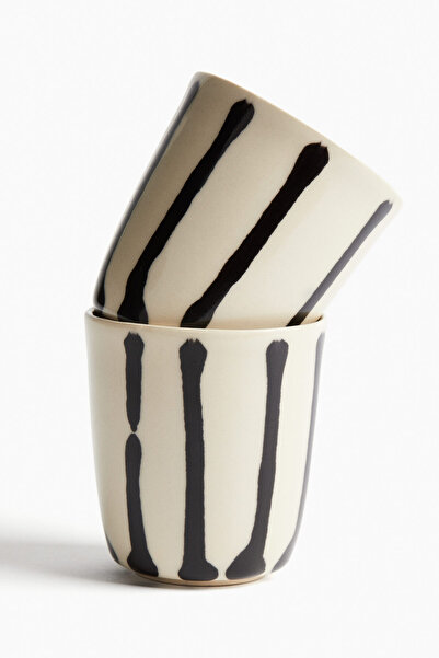 H&M 2’li Damlatma Sırlı Stoneware Kupa