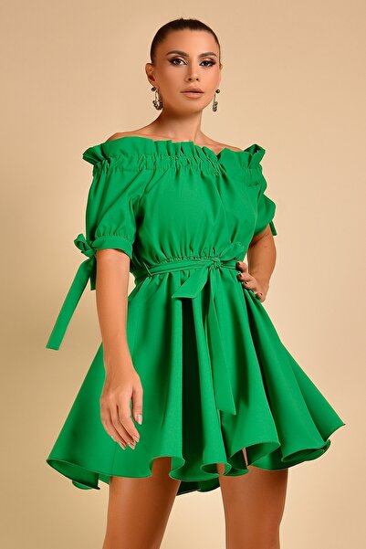 Atmosphere Fashion Rochie verde pentru păpușă