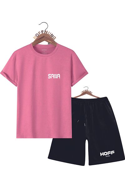 HOFFNUNG Unisex Men/Women Crew Neck Sana Hoffnung Printed Bottom Top Tracksuit Suit