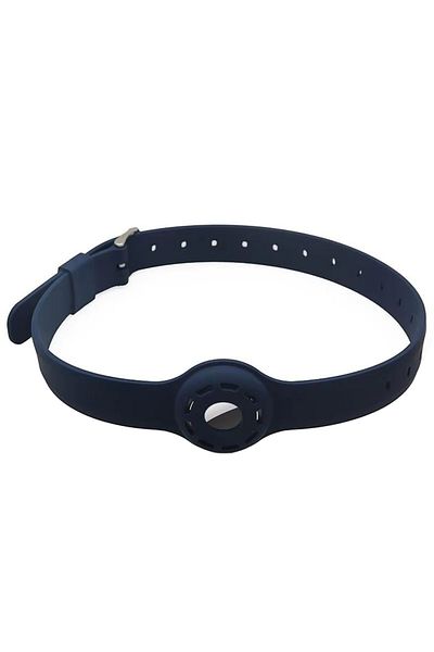 REDz Accessories Sports Collar with Airtag Holder, Anti-Lost, Adjustable, Silicone, Navy Blue