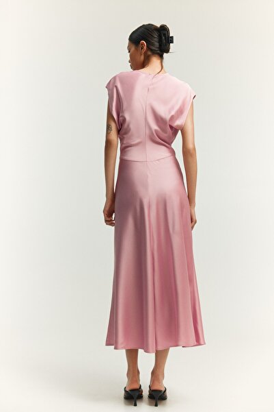 H&M Saten Elbise