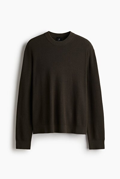 H&M Lastik Örgülü Kazak Regular Fit