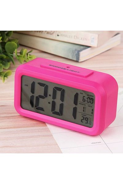 OEM LED digital clock, with alarm, thermometer and calendar, alarm snooze, light sensor
