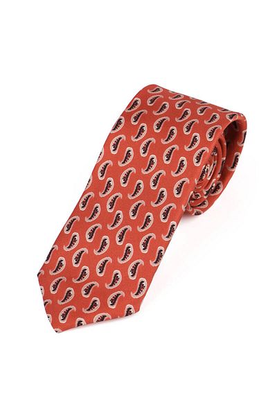Bursa İpek Burgundy Patterned Silk Tie Set