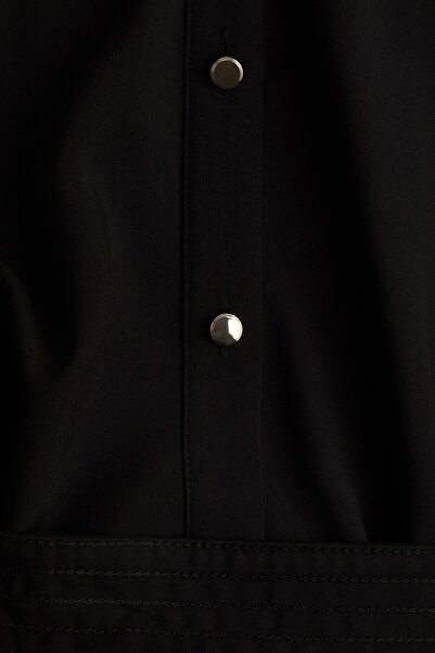 H&M Kuşaklı Gömlek Elbise