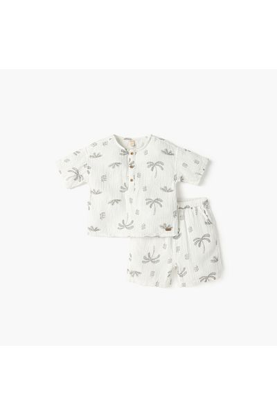 giggles Printed T-shirt and Shorts Set