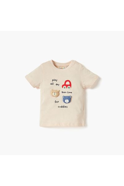 Juniors 3-Piece Printed T-shirts and Shorts Set