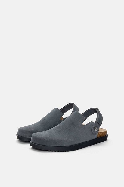 Pull & Bear Leather strap clogs