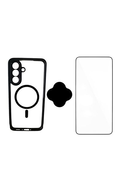 Gtech SET Acrylic Case + Transparent Film, compatible with Samsung Galaxy A26, flexible, Clear