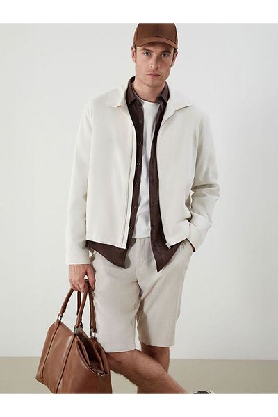 LC Waikiki Lcw Vision Standard Mold Jacket Collar Men's Coat