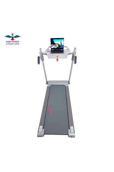 saqr fitness 3HP Treadmill with Laptop Holder, 120kg Capacity SF-02