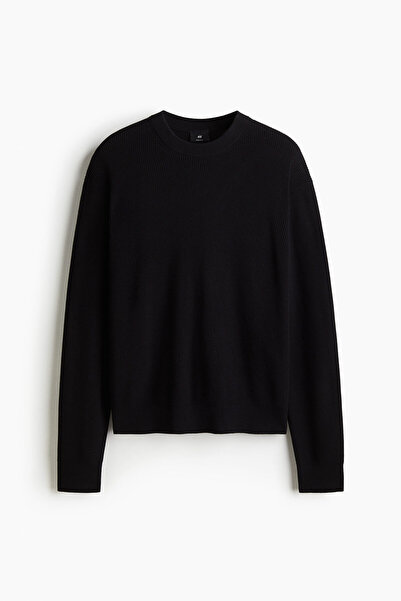 H&M Lastik Örgülü Kazak Regular Fit