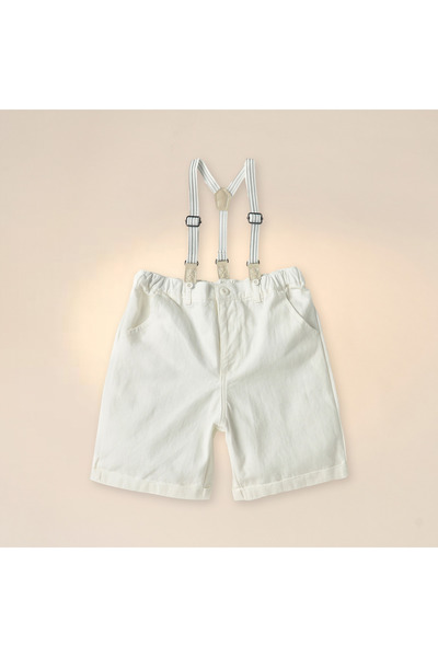 Juniors Bow Applique Shirt and Dungaree Set