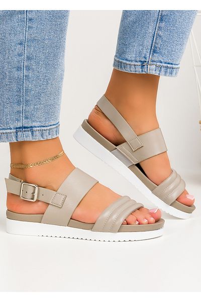 starlike Women's light gray sandals A018