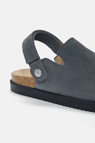 Pull & Bear Leather strap clogs