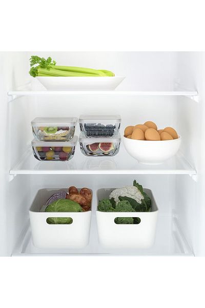 IKEA Food container with lid, glass, 0.5 l
