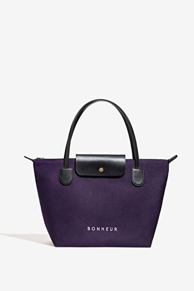 Bonheur N°7 Kanvas Çanta- Plum Purple