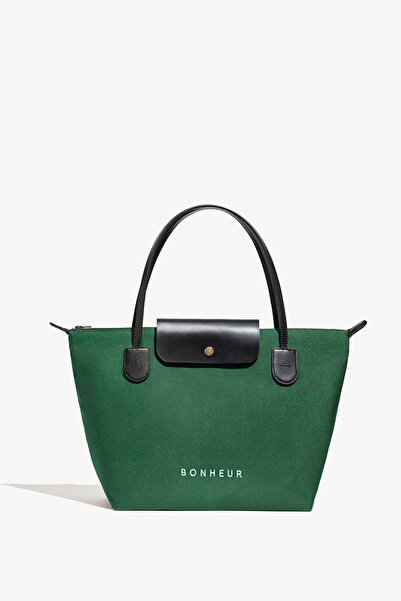 Bonheur N°7 Kanvas Çanta- Spring Green