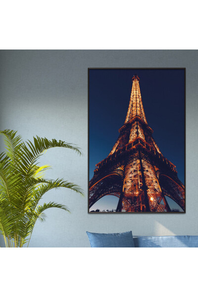 Marktna لوحة قماشية بتصميم مودرن مع برواز أسود مجوف