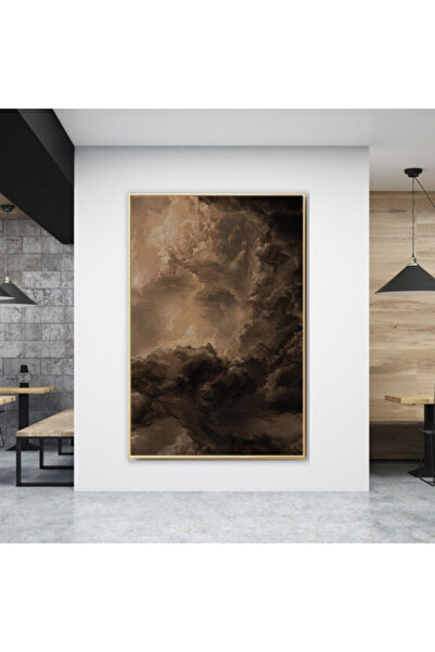 Marktna لوحة قماشية بتصميم مودرن مع برواز فضي مجوف