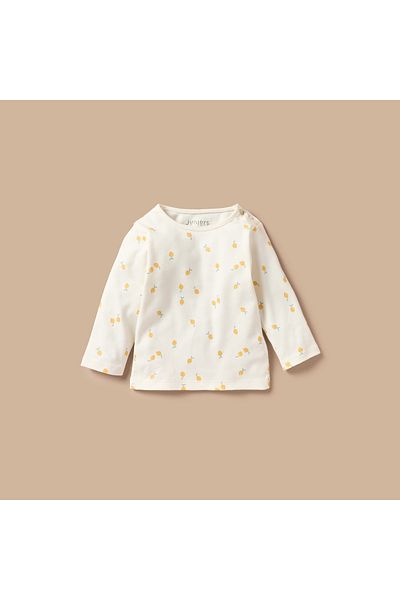 Juniors All-Over Lemon Print T-shirt and Pyjama Set