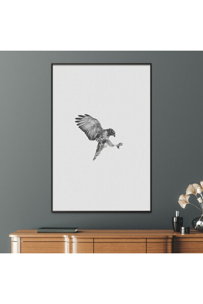 Marktna لوحة قماشية بتصميم مودرن مع برواز ذهبي مجوف