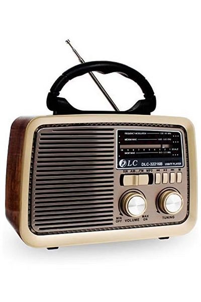DLC Radio With Bluetooth, SD Card Slot, USB & AUX Port | Portable Multi-Function Speaker