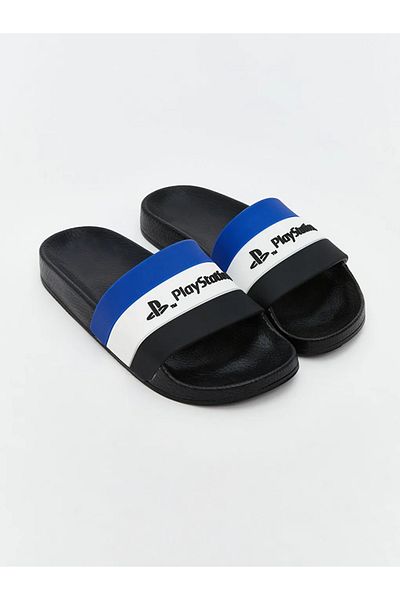LC Waikiki Lcw Steps Black Playstation Printed Boy's Slippers