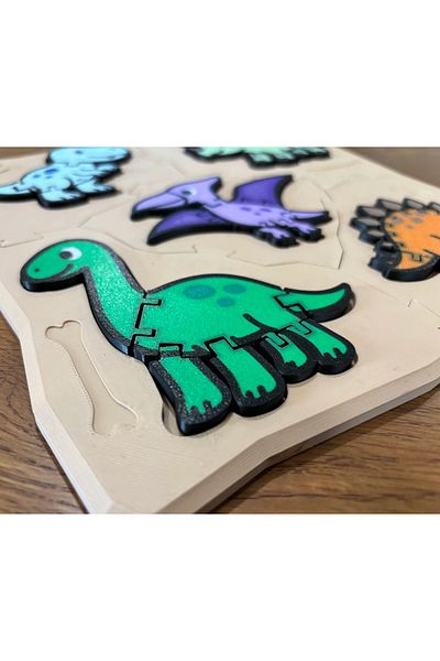 Minikbahcem Flexible Dinosaur Matching Puzzle