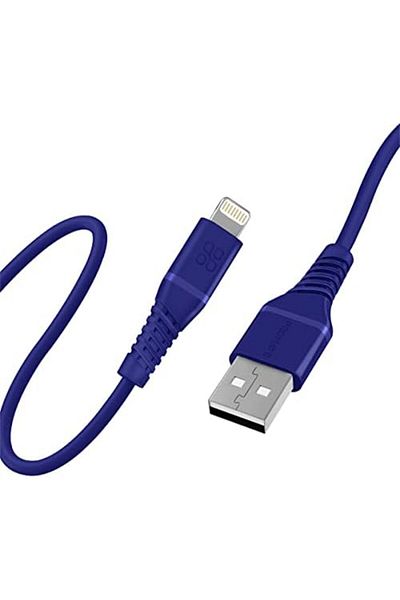 Promate كابل USB-A إلى Lightning، شاحن فائق السرعة بقوة 2.4 أمبير عالي الشد من USB-A إلى Lightning بطول 480 متر