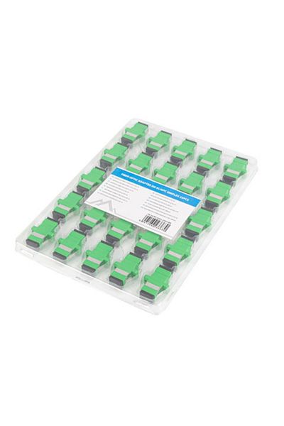 Lanberg Set of 25 fiber optic network adapters with SC/APC connectors, Lanberg 43363, SM SIMPLEX