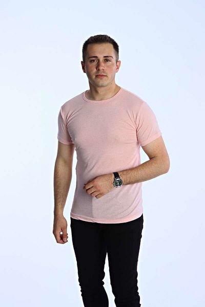 Benim Denim Eko Slimfit Basic T-Shirt Powder