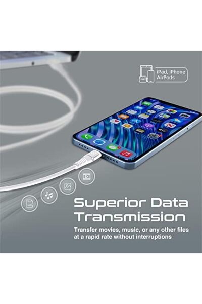 Promate USB-A to Lightning Cable, High Tensile 2.4A Super-Fast USB-A to Lightning Charger with 480 M