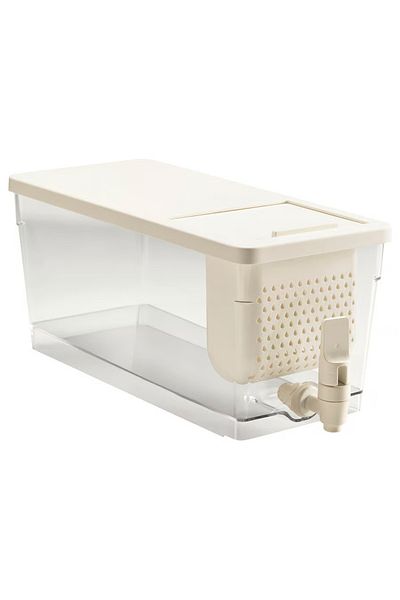 IKEA Container w tap disp for fridge, transparent, 4.5 l