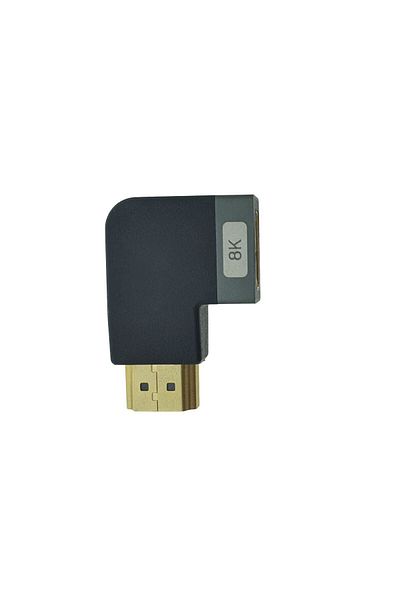 Lanberg HDMI male to HDMI female adapter, 8K, 90 degree angle, right angled, Lanberg 44102, DSC, eARC