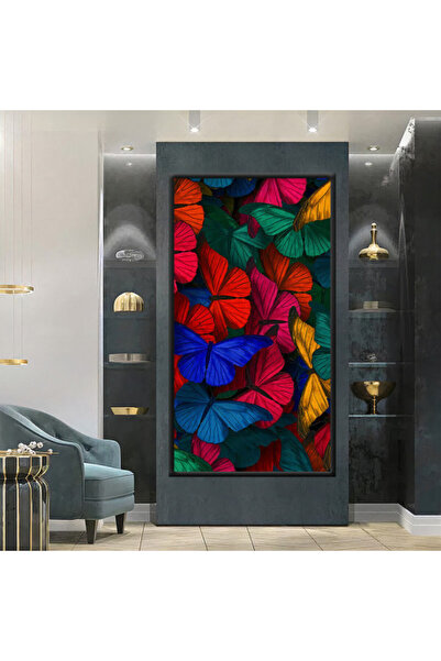 SND لوحة قماشية بتصميم مودرن مع برواز فضي مجوف